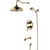 Душевая система для ванны Lemark Brava LM4722G, золото -  Душевая система для ванны Lemark Brava LM4722G, золото фото