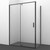 Душевое ограждение WasserKraft Elbe 120x80 см 74P06, черный/прозрачное фото 