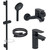 Набор смесителей 3 в 1 для ванны с коротким изливом Jacob Delafon Oscar E29847RU-BL, черный матовый фото 