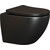 Унитаз подвесной ceramicanova Metropol Rimless CN4002MB с тонкой крышкой микролифт, черный матовый, Цвет производителя: чёрный матовый фото 