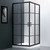 Душевое ограждение Veconi Rovigo 100x100 см RV09-100-01-C7, чёрный/прозрачное фото 