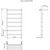 Полотенцесушитель водяной Aquanet Fiona с полкой П7 500х1000 мм 266742 фото 2