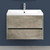 Тумба подвесная с раковиной Art&Max Family-750-2C-SO-CV 75 см, цемент фото 