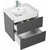 Тумба подвесная с раковиной Art&Max AM-Techno-600-2C-SO-MR960 60 см, смоки софт - 5 Тумба подвесная с раковиной Art&Max AM-Techno-600-2C-SO-MR960 60 см, смоки софт фото 5