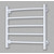 Полотенцесушитель водяной Domoterm Калипсо БЕЛ П5 500x500 мм, белый фото 2