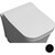 Сиденье с крышкой для унитаза White Ceramic Idea микролифт WC100S05SL, черный матовый фото 