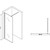 Душевая перегородка Abber Immer Offen 90 см AG61090B, черный/прозрачное фото 3