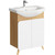 Тумба напольная с раковиной Aqwella Basic 65 см BAS0106DZ, дуб золотой/белый -  Тумба напольная с раковиной Aqwella Basic 65 см BAS0106DZ, дуб золотой/белый фото