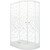 Душевое ограждение Triton Коралл A 120х80 см, белый/узор L -  Душевое ограждение Triton Коралл A 120х80 см, белый/узор L фото