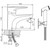 Смеситель для раковины с лейкой для биде Haiba HB1268 - 2 Смеситель для раковины с лейкой для биде Haiba HB1268 фото 2