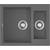 Кухонная мойка Omoikiri Sakaime 60-2-BL 4993908, чёрный, Цвет производителя: чёрный -  Кухонная мойка Omoikiri Sakaime 60-2-BL 4993908, чёрный, Цвет производителя: чёрный фото