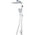 Душевая стойка Gappo G2408-8, белый/хром -  Душевая стойка Gappo G2408-8, белый/хром фото