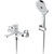 Смеситель для ванны с душевым гарнитуром Gappo G3203-8, белый/хром фото 