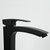 Смеситель для раковины высокий Gappo G1007-16, черный - 3 Смеситель для раковины высокий Gappo G1007-16, черный фото 3