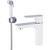 Смеситель для раковины с гигиеническим душем Gappo Noar G1048-1, белый/хром -  Смеситель для раковины с гигиеническим душем Gappo Noar G1048-1, белый/хром фото