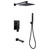 Душевая система для ванны Abber Weiss Insel AF8017B, черный матовый фото 
