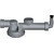 Сифон для мойки с гидрозатвором Omoikiri S-01 4996119, серый фото 