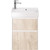 Тумба универсальная с раковиной Dreja Slim 55 см 99.0500, дуб кантри/белый глянцевый фото 