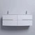 Тумба подвесная с раковиной Jacob Delafon Nona 140 см EB1891RU-G1C, белый глянцевый (стеклянная раковина EB1887RU-DE4, серый матовый) фото 3
