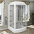 Душевая кабина Радомир Диана 1 118x108 см, белый/прозрачное фото 