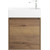 Тумба подвесная с раковиной BelBagno KRAFT MINI-500/260-1A-SO-RT-L 50 см, Rovere Tabacco фото 