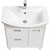 Тумба напольная с раковиной Акватон Бекка 70 см 1A2087K1BAC20, белый глянцевый/дуб сомерсет фото 4