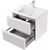 Тумба подвесная с раковиной Акватон Римини 60 см 1A2266K1RN010, белый глянцевый фото 6