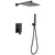 Душевая система для душа Abber Daheim AF8219B, черный матовый фото 