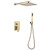 Душевая система для душа Abber Daheim AF8219G, золото матовое фото 