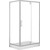 Душевое ограждение Loranto 120x80 см CS-6128C 120, хром/прозрачное фото 