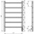 Полотенцесушитель электрический Grois Laura GR-131 R П6 400x700 мм, белый фото 3