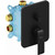 Смеситель для душа Ravak Flat - FL 065.20 X070179+X070139, чёрный матовый - 2 Смеситель для душа Ravak Flat - FL 065.20 X070179+X070139, чёрный матовый фото 2