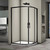 Душевое ограждение Veconi Rovigo 100x80 см RV08B-10080-01-C3, чёрный/прозрачное фото 