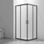 Душевое ограждение Veconi Rovigo 80x80 см RV101B-80-01-C5, чёрный/прозрачное фото 
