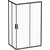 Душевое ограждение Am.Pm Gem S Twin Slide 120x80 см W93G-404-120280-BT, черный/прозрачное фото 