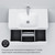 Тумба напольная с раковиной Am.Pm Like 80 см M80FSX0802WG, белый глянцевый фото 8