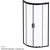 Душевое ограждение Am.Pm Gem 80x80 см W90G-401-080BT, черный/прозрачное фото 11