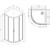 Душевое ограждение Am.Pm Gem 80х80 см W90G-401-080WT, серебро/прозрачное - 14 Душевое ограждение Am.Pm Gem 80х80 см W90G-401-080WT, серебро/прозрачное фото 14