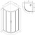 Душевое ограждение Am.Pm Gem 90х90 см W90G-401-090WT, серебро/прозрачное - 14 Душевое ограждение Am.Pm Gem 90х90 см W90G-401-090WT, серебро/прозрачное фото 14