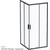Душевое ограждение Am.Pm Gem S Square Slide 90x90 см W93G-403-090BT, черный/прозрачное фото 10