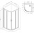 Душевое ограждение Am.Pm Gem 100х100 см W90G-401-100WT, хром/прозрачное фото 14