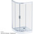 Душевое ограждение Am.Pm Gem 100х100 см W90G-401-100WT, хром/прозрачное фото 11