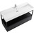 Тумба подвесная с раковиной Cezares CADRO-100-1C-SO-NR-BLUM 100 см, Nero фото 6