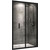 Душевая дверь Abber Sonnenstrand 100 см AG07100B, чёрный/прозрачное фото 
