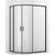 Душевое ограждение Ambassador Kingston 110x80 см 14011210, чёрный/прозрачное фото 