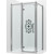 Душевое ограждение Ambassador Royal 120x80 см 18015110-L (стекло 8 мм) хром/прозрачное фото 