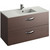 Тумба подвесная с раковиной Jacob Delafon Ola 100 см EB392RU-NR, темный дуб -  Тумба подвесная с раковиной Jacob Delafon Ola 100 см EB392RU-NR, темный дуб фото