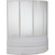 Шторка для ванны Bas Алегра 1500х1450 мм, белый/матовое (пластик) - 3 Шторка для ванны Bas Алегра 1500х1450 мм, белый/матовое (пластик) фото 3