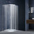 Душевое ограждение Vincea Alpha 80x80 см VSQ-3AL800CL, хром/прозрачное фото 