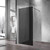 Душевая перегородка Vincea Walk-In 80 см VSW-1H800CGGM (стекло 8 мм) с кронштейном в комплекте, вороненая сталь/тонированное фото 